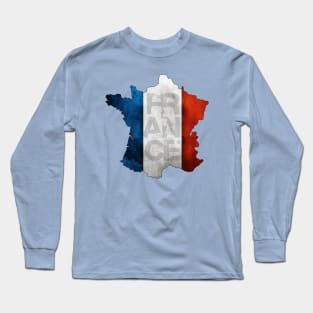 Grunge Style France Design Long Sleeve T-Shirt